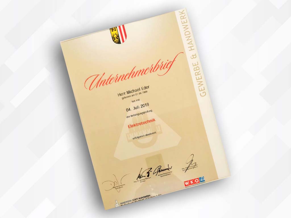 Unternehmerbrief-Elektrotechnik
